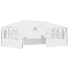 Namiot imprezowy ze ściankami, 4x6 m, biały, 90 g/m², używany na sprzedaż  PL