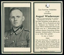 Sterbebild august wiedemeyer gebraucht kaufen Sterbebild august wiedemeyer gebraucht kaufen  Bad Salzuflen