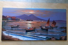Dipinto olio tela usato  Massa di Somma