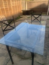 Glass top dinning for sale  LEAMINGTON SPA