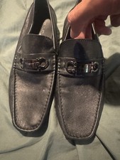 Mocassim Ferragamo masculino de couro preto tamanho 11 EUA, usado comprar usado  Enviando para Brazil