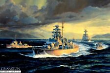 Naval art print for sale  HELENSBURGH