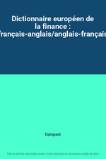 Dictionnaire europeen finance d'occasion  France