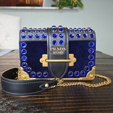 Prada cahier navy for sale  Carmel