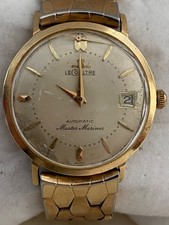 Relógio masculino Le Coultre sólido ouro 14K automático data Master Mariner REPARO comprar usado  Enviando para Brazil
