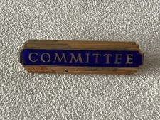 Badge committee blue for sale  SWADLINCOTE