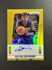 2024-25 Panini Prizm Deca Allen Iverson Gold Auto 3/10 *JERSEY NUMBER 76ERS comprar usado  Enviando para Brazil