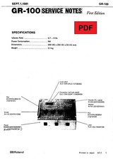 Roland 100 service usato  Italia