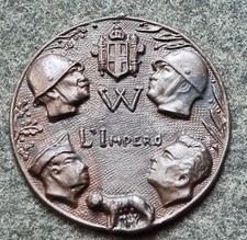 Medaglia fascista a.o.i. usato  Ravenna