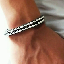 Bracciale cuoio intrecciato usato  Velletri