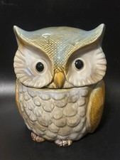 Jarro de biscoito vintage coruja vedação de borracha grés 6,5" de altura x 5" de largura comprar usado  Enviando para Brazil