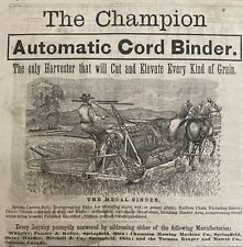 1881 ad. champion for sale  Southbridge