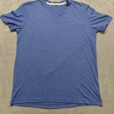 Usado, Camiseta Abbot Main Venice Beach gola V manga curta azul média mistura de rayon comprar usado  Enviando para Brazil