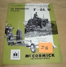 Mccormick faucheuse tracteur d'occasion  Gannat
