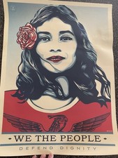 Shepard Fairey Obey Giant WE THE PEOPLE pôster impressão arte conjunto de 2 impressões 24X36 comprar usado  Enviando para Brazil