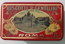 Scatola latta biscotti usato  Roma