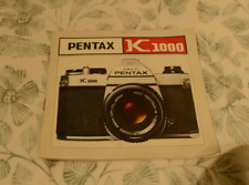 Pentax k1000 manual for sale  BINGLEY