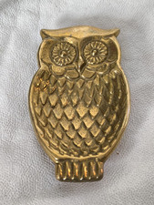 Hibou vintage laiton d'occasion  Merville