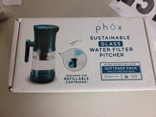 Usado, Filtro de água Phox V2 9 xícaras jarro de filtro de água de vidro e cartucho ecológico recarregável comprar usado  Enviando para Brazil