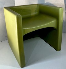 Cadeira cubo 3 em 1 infantil de fábrica, móveis infantis, verde kiwi rara vintage comprar usado  Enviando para Brazil