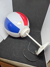 Luminária de vidro barbearia bola de praia circo vermelho branco azul globo 10 polegadas Peru comprar usado  Enviando para Brazil