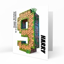 Personalised 9th minecraft for sale  DONCASTER
