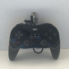 Controle oficial Nintendo Wii Pro clássico preto OEM testado funcionando comprar usado  Enviando para Brazil