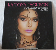 ORIGINAL Autogramm von La Toya Jackson. Auf VINYL 12". AIN´T NOBODY LOVES YOU.., usado comprar usado  Enviando para Brazil