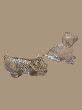 Duas estatuetas vintage de cristal Waterford West Highlnd White Terrier comprar usado  Enviando para Brazil
