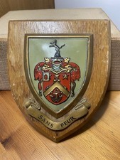 Vintage plaque crest for sale  OKEHAMPTON