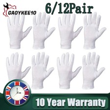 Cotton white gloves for sale  MANCHESTER