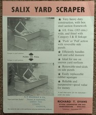 Salix yard scraper for sale  TURRIFF