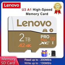 Cartão de memória Micro TF de alta velocidade Lenovo 2TB 1TB 512GB 256GB 128GB 64GBV30 comprar usado  Enviando para Brazil