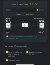 Biglietti per barcellona usato  Imola