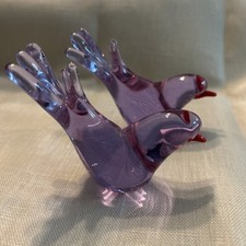 Pair murano glass for sale  SIDMOUTH