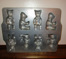 Molde de urso de pelúcia 3D Columbia PA alumínio artesanato fundido 8 ursos peça de amostra vintage comprar usado  Enviando para Brazil