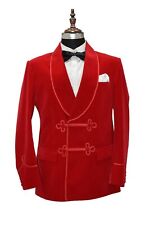 Jaquetas masculinas vermelhas para fumar designer jantar festa smoking blazers casaco Reino Unido comprar usado  Enviando para Brazil