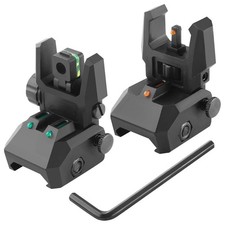 Mira de ferro dobrável tática traseira mira flip up frontal e traseira trilho Picatinny comprar usado  Enviando para Brazil
