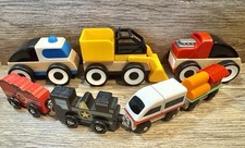 Carro escavadeira de madeira IKEA LILLABO polícia 4-5" brinquedos de madeira construíveis trem de madeira comprar usado  Enviando para Brazil