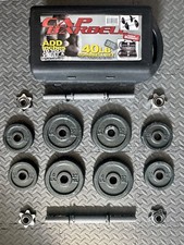 dumbbell set 40lb cap for sale  South Bend