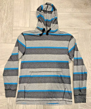 Moletom com capuz Point Zero listrado cinza e azul manga longa comprar usado  Enviando para Brazil