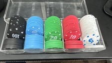 Poker chips boxed for sale  READING