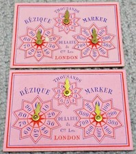 Bezique pair antique for sale  UK