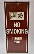 Vintage smoking sign for sale Vintage smoking sign for sale  WARRINGTON
