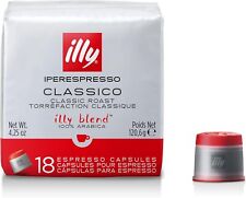 cápsulas de café expresso illy Classico, torrado médio 6 x 18 cápsulas comprar usado  Enviando para Brazil