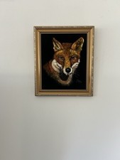 Fox acrylic painting for sale  STOCKPORT