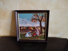 Gobelin stickbild holzrahmen gebraucht kaufen  Röhrmoos