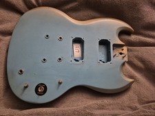 Usado, Corpo especial de guitarra elétrica Epiphone By Gibson SG azul/dourado comprar usado  Enviando para Brazil