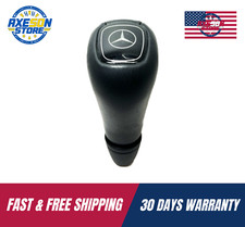 95-05 MERCEDES W164 W202 W210 E320 ML320 ML430 W163 BOTÃO DE MUDANÇA DE COURO FABRICANTE DE EQUIPAMENTO ORIGINAL PRETO, usado comprar usado  Enviando para Brazil