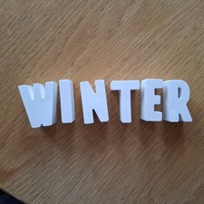 Winter buchstaben schriftzug gebraucht kaufen  Großbottwar